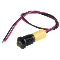 アールエスコンポーネンツ RS PRO 表示灯， 220V ac， 黄， 実装ホールサイズ:8mm 723-9693 1個（直送品）
