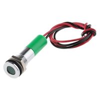 アールエスコンポーネンツ RS PRO 表示灯， 220V ac， 緑， 実装ホールサイズ:8mm 700-1946 1個（直送品）