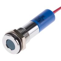 アールエスコンポーネンツ RS PRO 表示灯， 220V ac， 青， 実装ホールサイズ:8mm 700-1959 1個（直送品）
