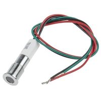 アールエスコンポーネンツ RS PRO 表示灯， 24V dc， 赤， 実装ホールサイズ:8mm 700-1924 1個（直送品）