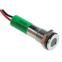 アールエスコンポーネンツ RS PRO 表示灯， 24V dc， 緑， 実装ホールサイズ:8mm 700-1928 1個（直送品）