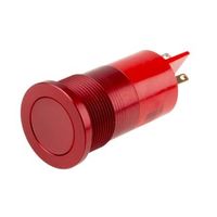 アールエスコンポーネンツ RS PRO 表示灯， 28V， 赤， 実装ホールサイズ:22mm 898-7687 1個（直送品）