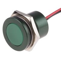 アールエスコンポーネンツ RS PRO 表示灯， 緑， 実装ホールサイズ:22mm 898-7734 1個（直送品）