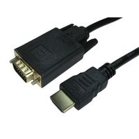 RS PRO HDMIケーブル 長さ:1.8m HDMI-VGA A:オス コネクタ B:オス 192-4516（直送品）