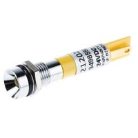 アールエスコンポーネンツ RS PRO 表示灯， 黄， 実装ホールサイズ:8mm 212-020 1個（直送品）