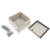 RS PRO ジャンクションボックス， スチール， RAL 7032， 200 x 120mm IP66 122-096 1個（直送品）
