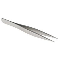 アールエスコンポーネンツ RS PRO ピンセット， ステンレス鋼， 抗酸耐性あり， たいへん薄型 238-6249 1個（直送品）