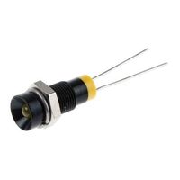 アールエスコンポーネンツ RS PRO 表示灯， 2V dc， 黄， 実装ホールサイズ:6mm 211-926 1個（直送品）