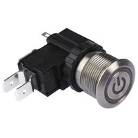 アールエスコンポーネンツ RS PRO 押しボタンスイッチ 保持， パネルマウント， 単極双投(SPDT) 175-8438 1袋(1個)（直送品）
