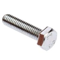 アールエスコンポーネンツ 六角ボルト RS PRO M6 x 25mm 鉄 525-880 1袋(100個)（直送品）