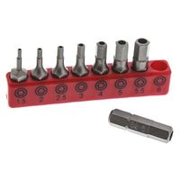 六角形ビットセット RS PRO 8 ピース 不正防止 Hexagon インパクトビットセット 615-9237 1個（直送品）