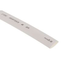 アールエスコンポーネンツ RS PRO 熱収縮チューブ， 収縮前 9.5mm， 収縮後 4.8mm， 白 700-4775 1リール(6m)（直送品）