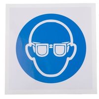 アールエスコンポーネンツ 必須標識 RS PRO なし なし語 ビニール 青/白 100 x 100mm 813-4479 1個（直送品）