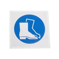 アールエスコンポーネンツ 必須標識 RS PRO なし なし語 ビニール 青/白 100 x 100mm 813-4485 1個（直送品）