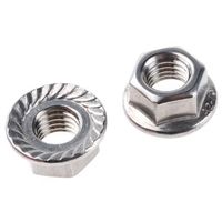 アールエスコンポーネンツ 六角フランジナット RS PRO M10 ステンレス， フランジ径 21.8mm 725-9666 1袋(25個)（直送品）