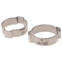 アールエスコンポーネンツ RS PRO ホースクリップ 20 → 23mm 8mm ステンレス鋼 726-3611 1袋(5個)（直送品）