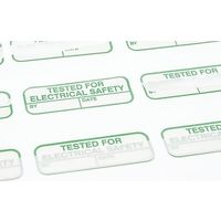 RS PRO 印刷済み緑ラベル 120枚入り 緑 白 Tested For Electrical Safety 758-7905（直送品）