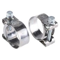 RS PRO ホースクリップ 37 → 40mm 20mm ステンレス鋼， 亜鉛めっき鋼(ボルト) 265-0203 1ロット(2個)（直送品）