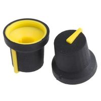 アールエスコンポーネンツ RS PRO ノブ 6mm 直径:16.8mm スプライン 777-7353 1ロット(5個)（直送品）