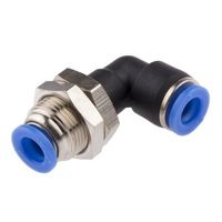 アールエスコンポーネンツ バルクヘッドコネクタ RS PRO エルボ 916-0833 1ロット(10個)（直送品）