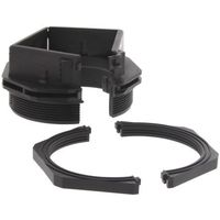 アールエスコンポーネンツ ケーブルグラントキット，ナイロン 66，63mm，黒 185-6106 1ロット(5個)（直送品）