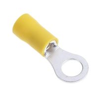 アールエスコンポーネンツ RS PRO リング端子， 内径:6.35mm， スタッド径:M6， 黄 534-430 1ロット(100個)（直送品）