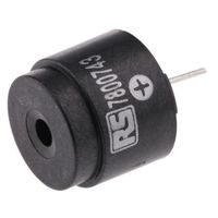 アールエスコンポーネンツ RS PRO 圧電ブザー 85dB スルーホール 780-0743 1ロット(5個)（直送品）