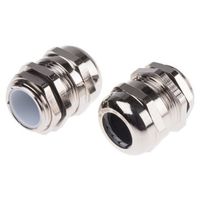 アールエスコンポーネンツ RS PRO ケーブルグランド， 径:M20， 材質:ニッケルめっき真鍮 831-9024 1ロット(5個)（直送品）