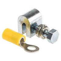 アールエスコンポーネンツ アースクランプ RS PRO 金属，プラスチック 2.5 → 6mm2 426-3126 1ロット(10個)（直送品）