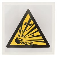 アールエスコンポーネンツ RS PRO 危険警告ラベル Symbol ビニール 黒 / 黄 白 ラベル 813-4432 1個（直送品）