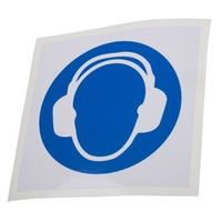 アールエスコンポーネンツ 必須標識 RS PRO なし なし語 ビニール 青/白 100 x 100mm 813-4473 1個（直送品）