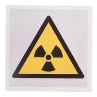 アールエスコンポーネンツ RS PRO 危険警告ラベル Symbol ビニール 黒 / 黄 白 ラベル 813-4467 1個（直送品）