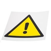 アールエスコンポーネンツ RS PRO 危険警告ラベル Symbol プラスチック 黒 / 黄 白 サイン 813-4542 1個（直送品）