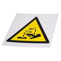 アールエスコンポーネンツ RS PRO 危険警告ラベル Symbol プラスチック 黒 / 黄 白 サイン 813-4546 1個（直送品）