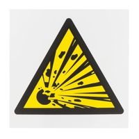 アールエスコンポーネンツ RS PRO 危険警告ラベル Symbol プラスチック 黒 / 黄 白 サイン 813-4549 1個（直送品）