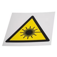 アールエスコンポーネンツ RS PRO 危険警告ラベル Symbol プラスチック 黒 / 黄 白 サイン 813-4555 1個（直送品）