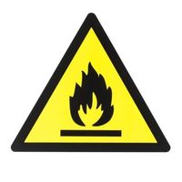 アールエスコンポーネンツ RS PRO 危険警告ラベル Symbol プラスチック 黒 / 黄 白 サイン 813-4570 1個（直送品）