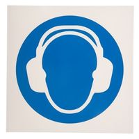 アールエスコンポーネンツ 必須標識 RS PRO なし なし語 プラスチック 青/白 200 x 200mm 813-4580 1個（直送品）