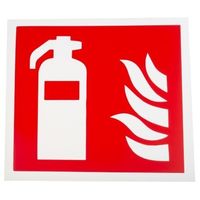 アールエスコンポーネンツ 消防標識 RS PRO プラスチック 赤/白 サイン 813-4621 1個（直送品）