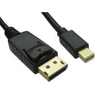 RS PRO DisplayPortケーブル 1.0m コネクタA:ミニDisplayPort （オス） コネクタB:DisplayPort ケーブ（直送品）