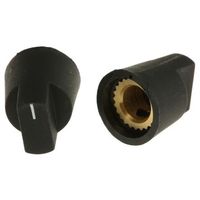 アールエスコンポーネンツ RS PRO ノブ 6.4mm 直径:14mm 466-4989 1ロット(5個)（直送品）