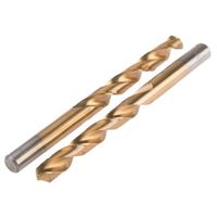 ツイストドリルビット RS PRO 125 mm HSSーTiN 直径9.5mm プレーン シャンクサイズ9.5mm 214-076（直送品）