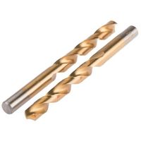 ツイストドリルビット RS PRO 101 mm HSSーTiN 直径6.2mm プレーン シャンクサイズ6.2mm 214-155（直送品）