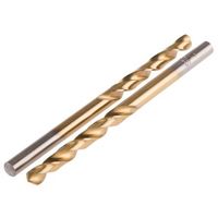 ツイストドリルビット RS PRO 80 mm HSSーTiN 直径4.7mm プレーン シャンクサイズ4.7mm 214-161（直送品）