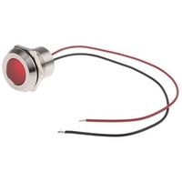 アールエスコンポーネンツ RS PRO 表示灯， 28V dc， 赤， 実装ホールサイズ:22mm 123-2425 1個（直送品）