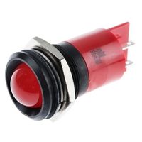 アールエスコンポーネンツ RS PRO 表示灯， 24 → 36V dc， 赤， 実装ホールサイズ:22mm 212-216 1個（直送品）