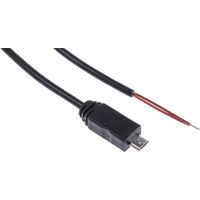 RS PRO USBケーブル， オスUSB → 裸線， A， USB Micro B 173-3531（直送品）