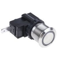 アールエスコンポーネンツ RS PRO 押しボタンスイッチ， モーメンタリ， パネルマウント， 単極単投(SPST) 175-8599 1個（直送品）