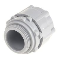 アールエスコンポーネンツ RS PRO コンジット ストレート グレー ナイロン 66 429-640 1ロット(5個)（直送品）