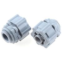 アールエスコンポーネンツ RS PRO コンジット ストレート グレー ナイロン 66 429-656 1ロット(5個)（直送品）